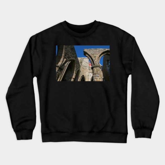 St Mathieu - Le Phare et les Ruines de l'Abbaye Crewneck Sweatshirt by rollier